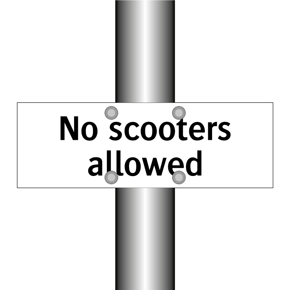 No scooters allowed