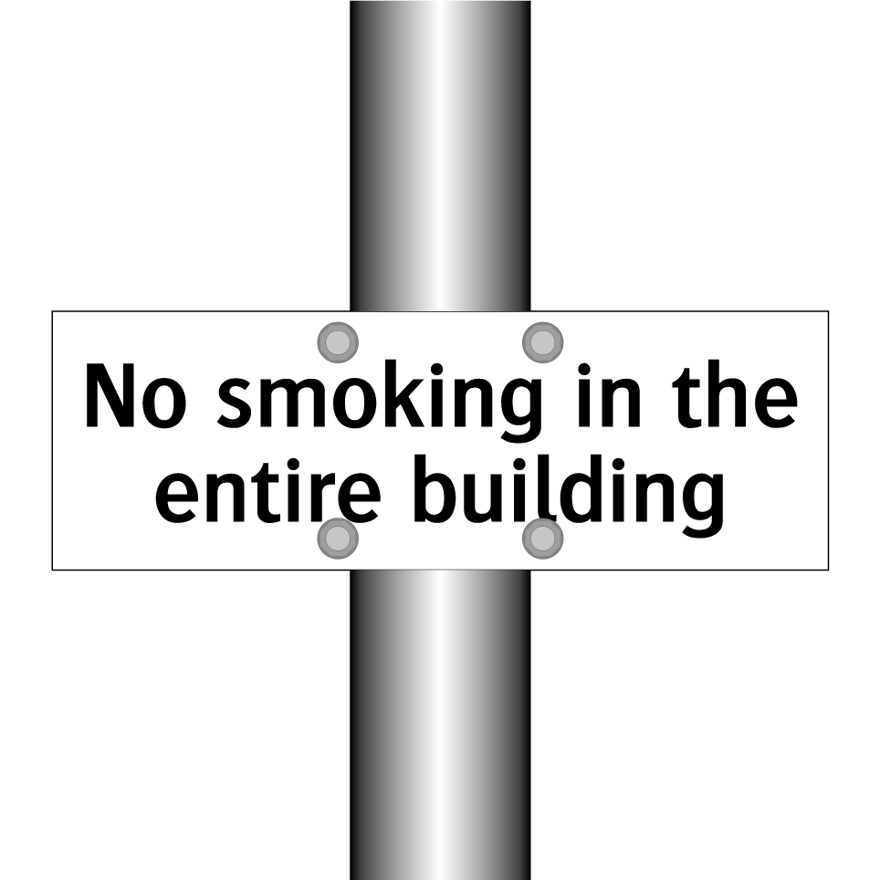No smoking in the entire building