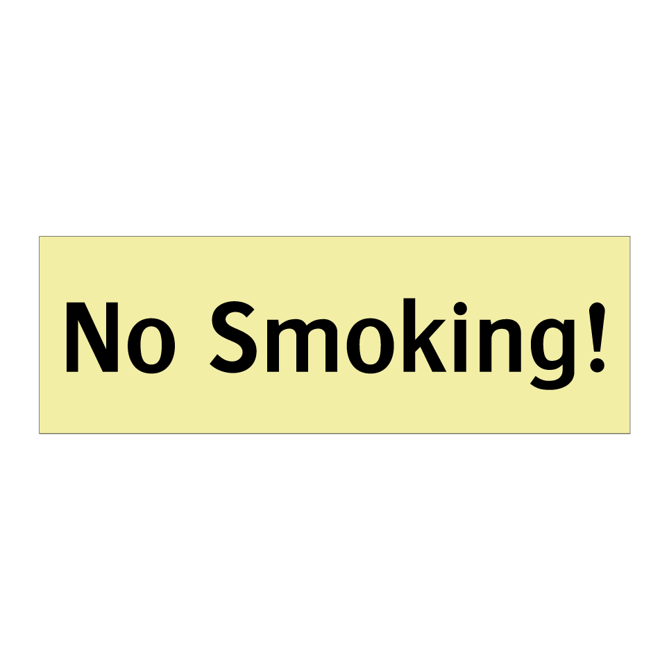 No Smoking!