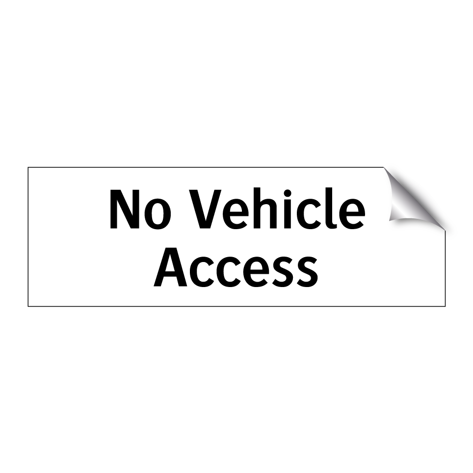 No Vehicle Access