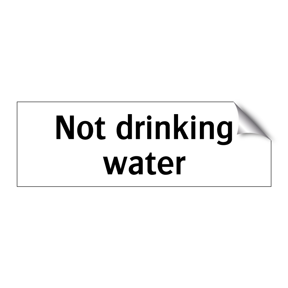 Not drinking water