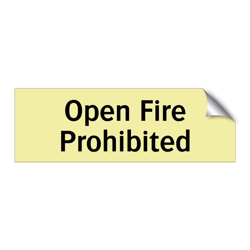 Open Fire Prohibited