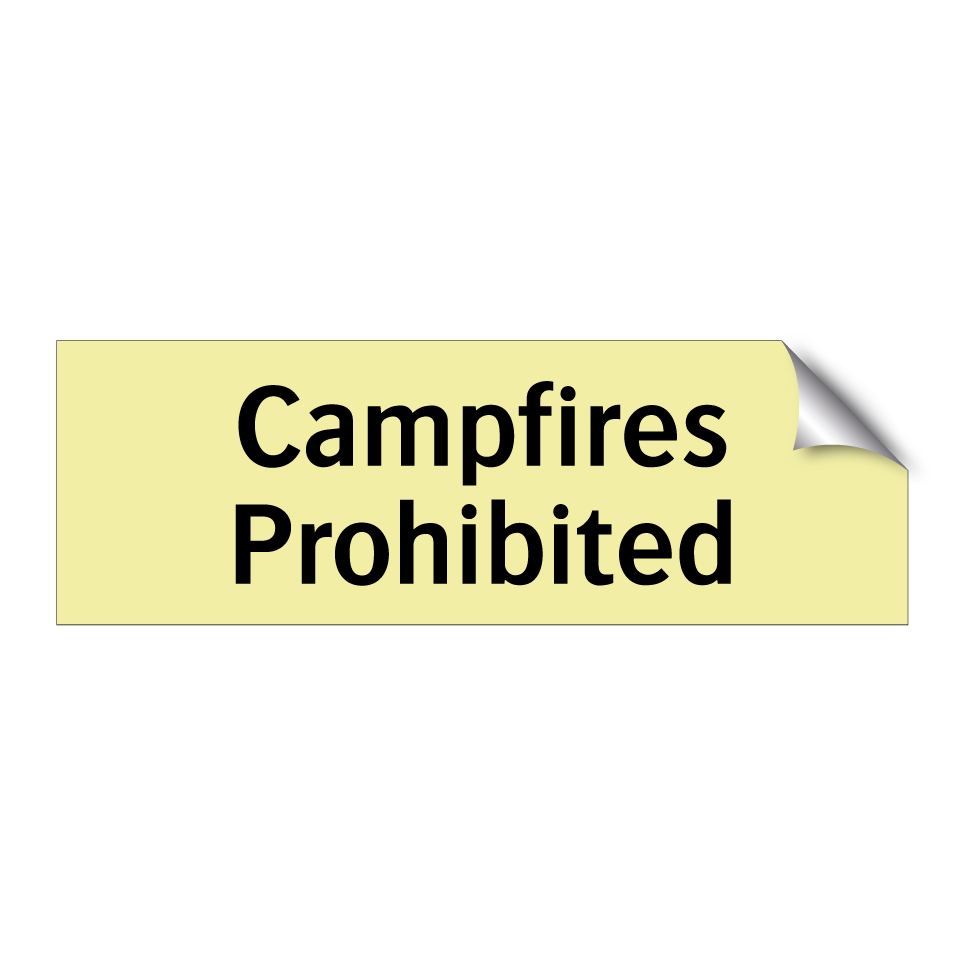 Campfires Prohibited