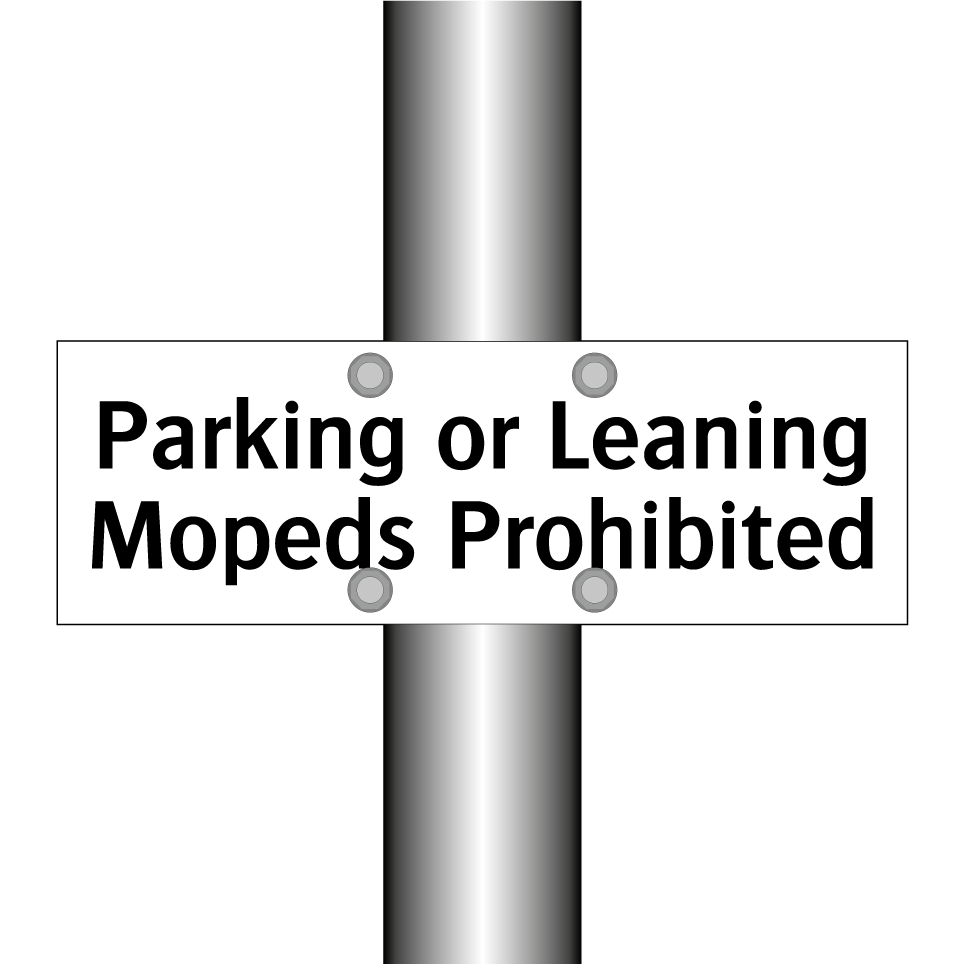 Parking or Leaning Mopeds Prohibited