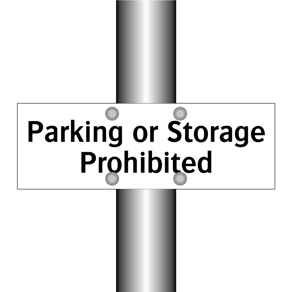 Parking or Storage Prohibited