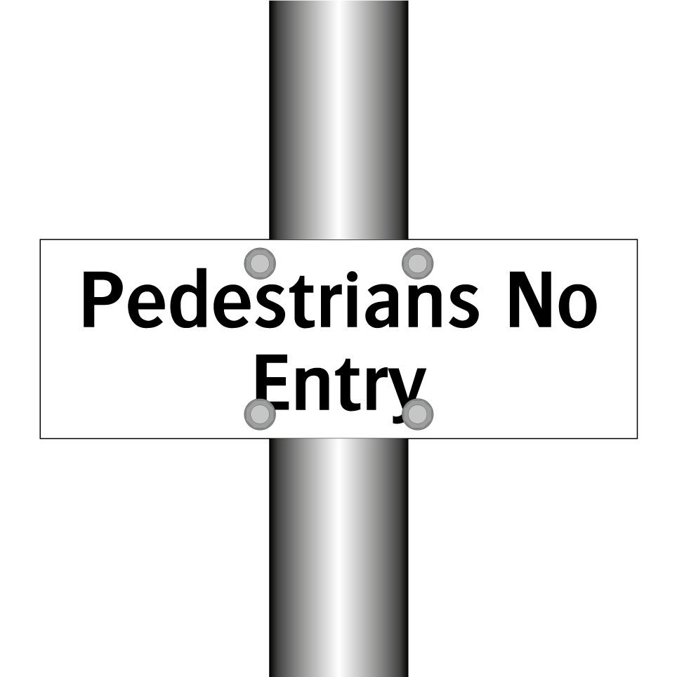 Pedestrians No Entry