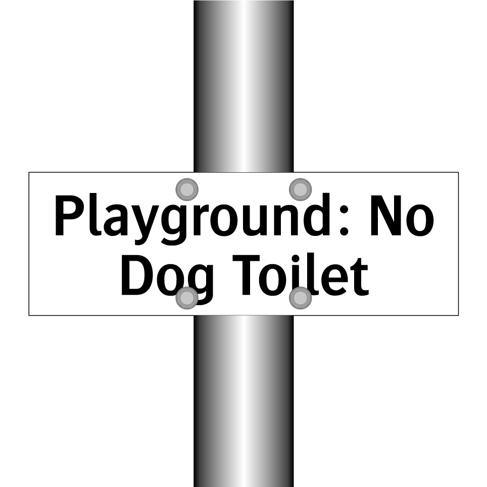 Playground: No Dog Toilet