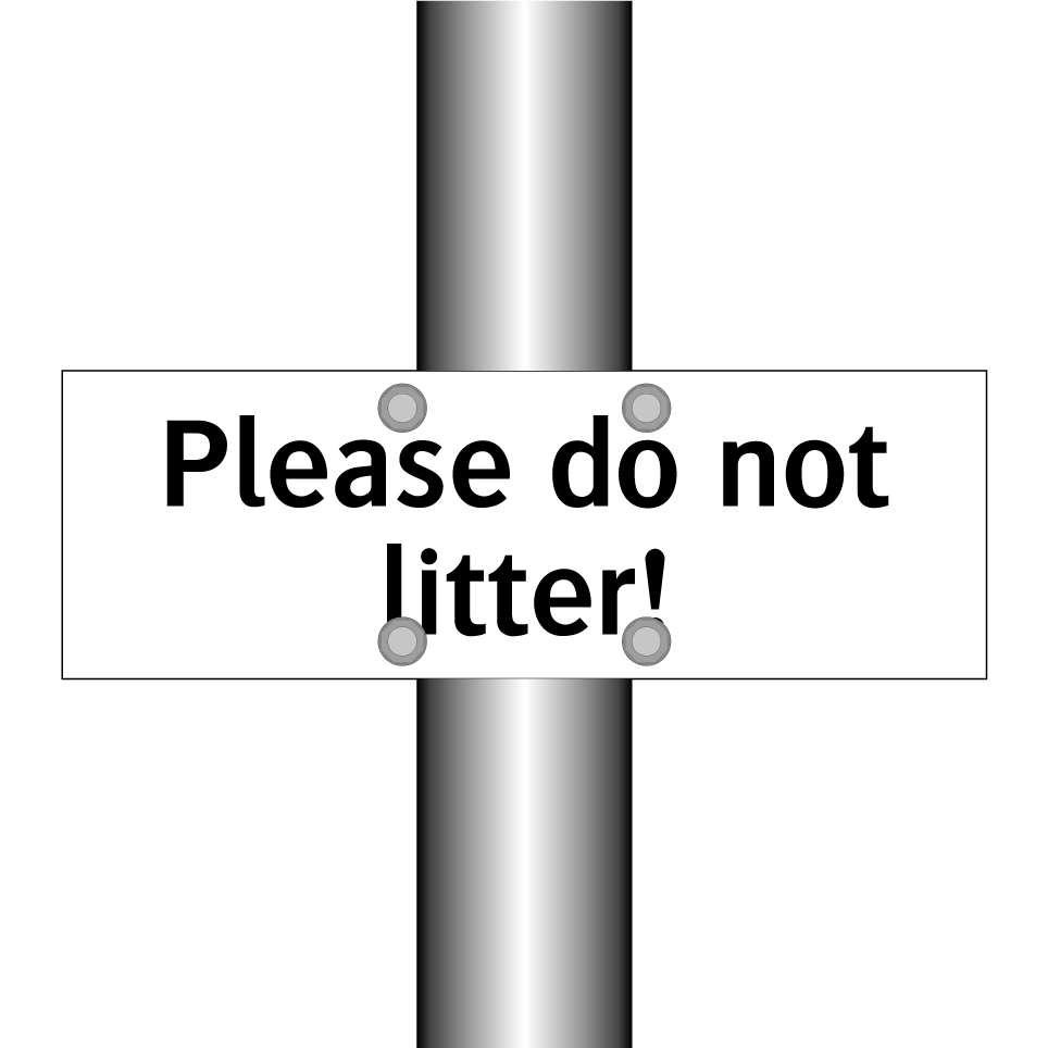Please do not litter!