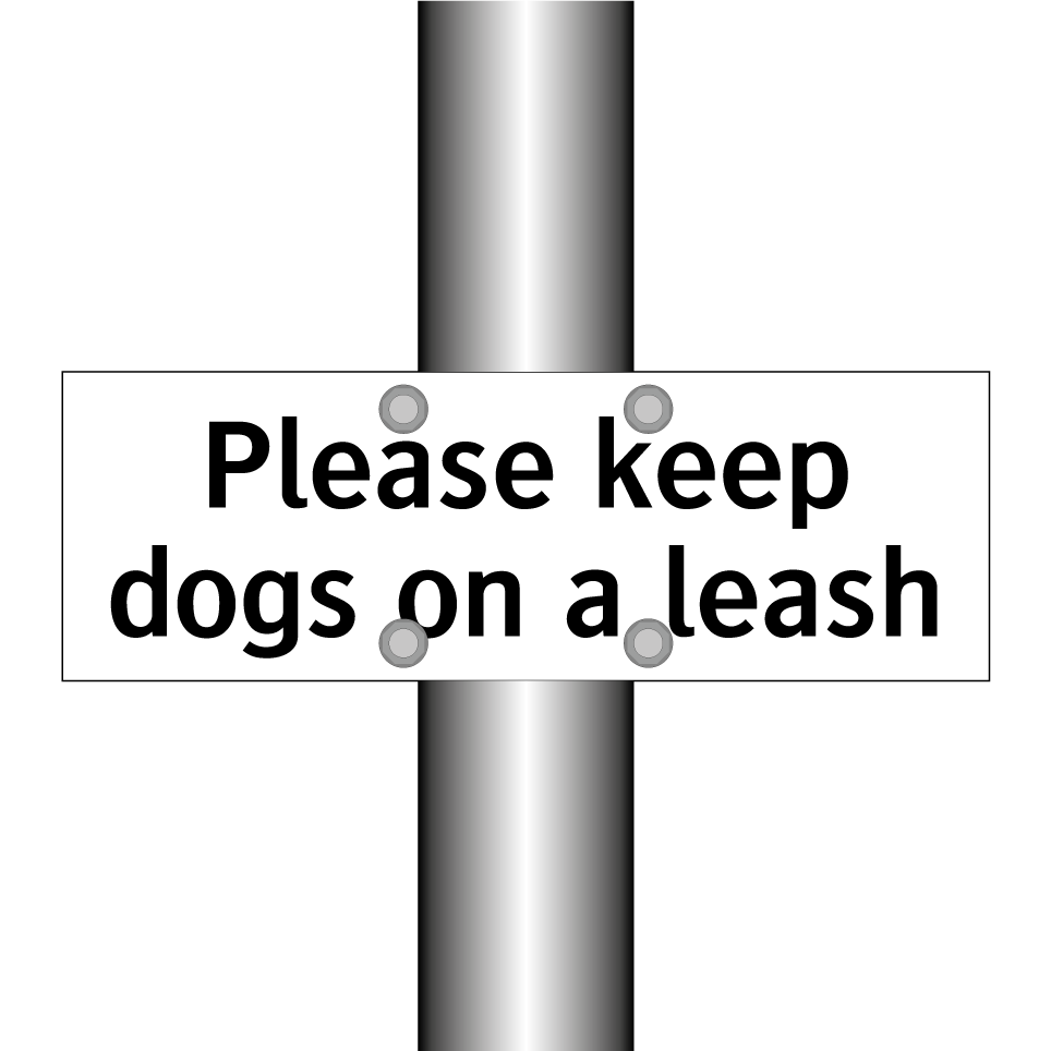 Please keep dogs on a leash