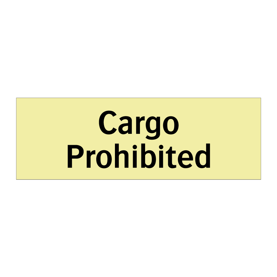 Cargo Prohibited