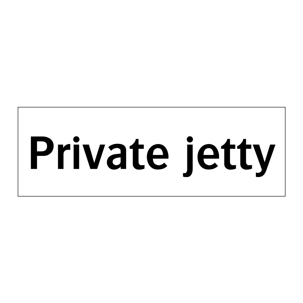 Private jetty