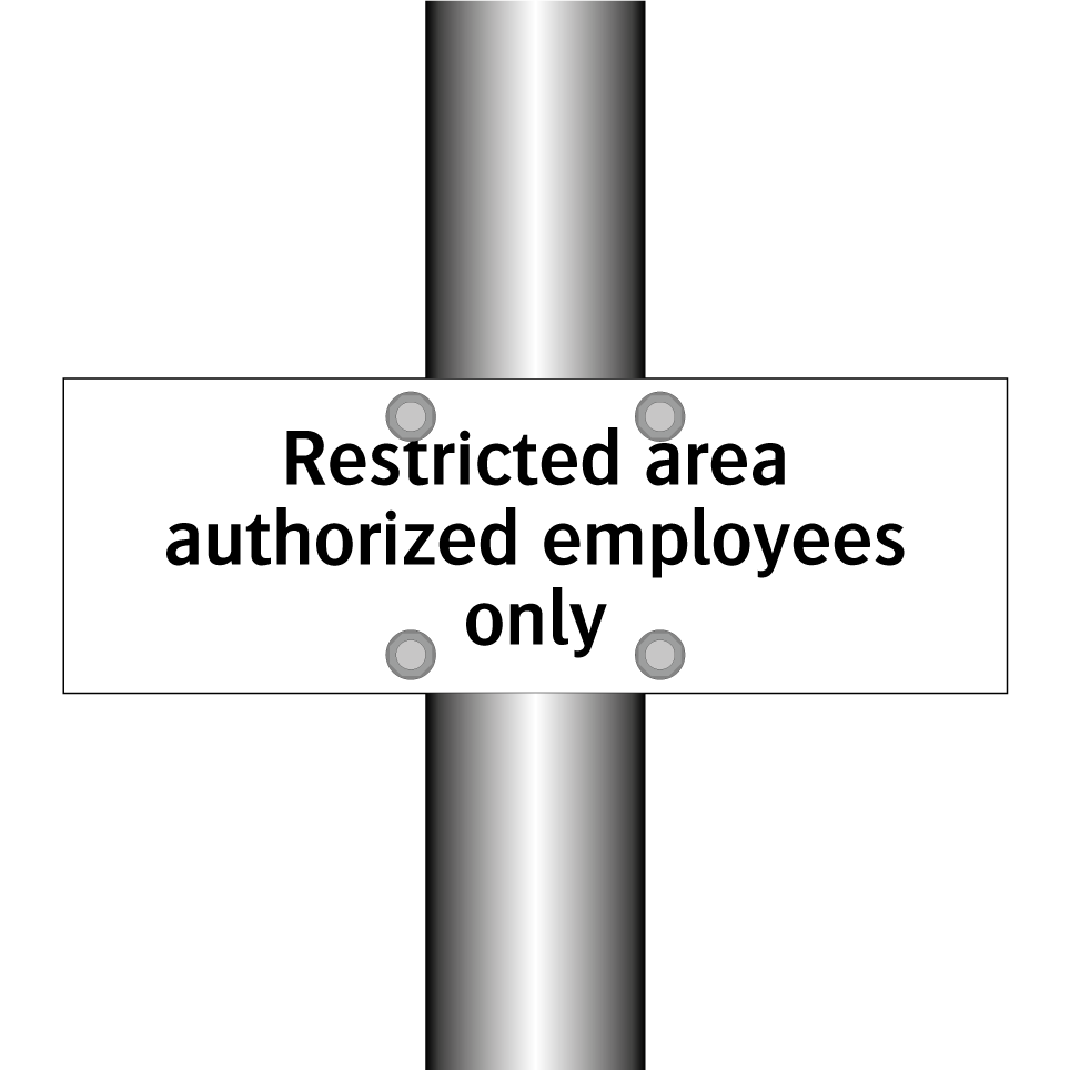 Restricted area authorized employees only