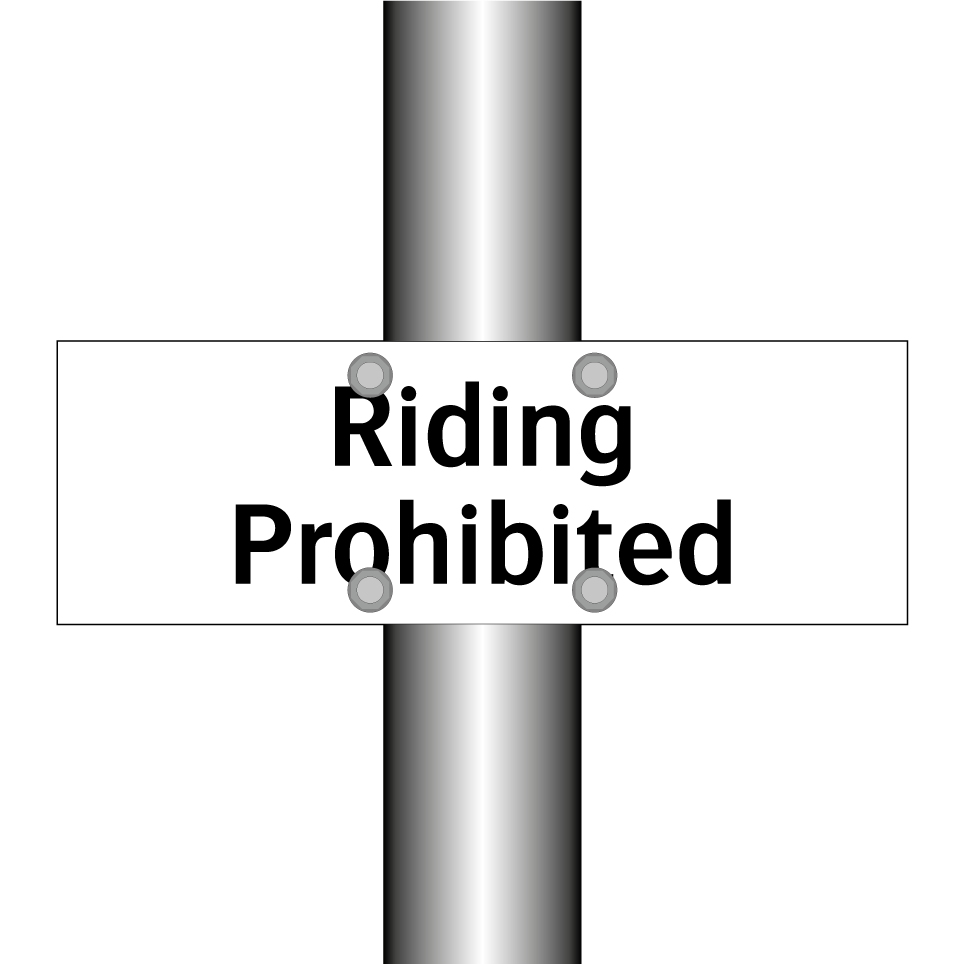 Riding Prohibited
