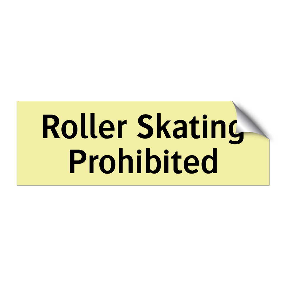 Roller Skating Prohibited