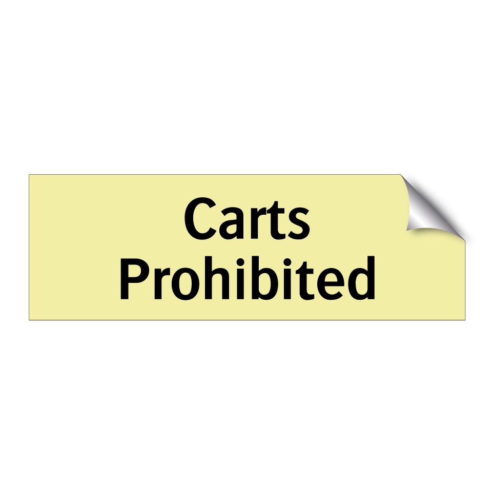Carts Prohibited