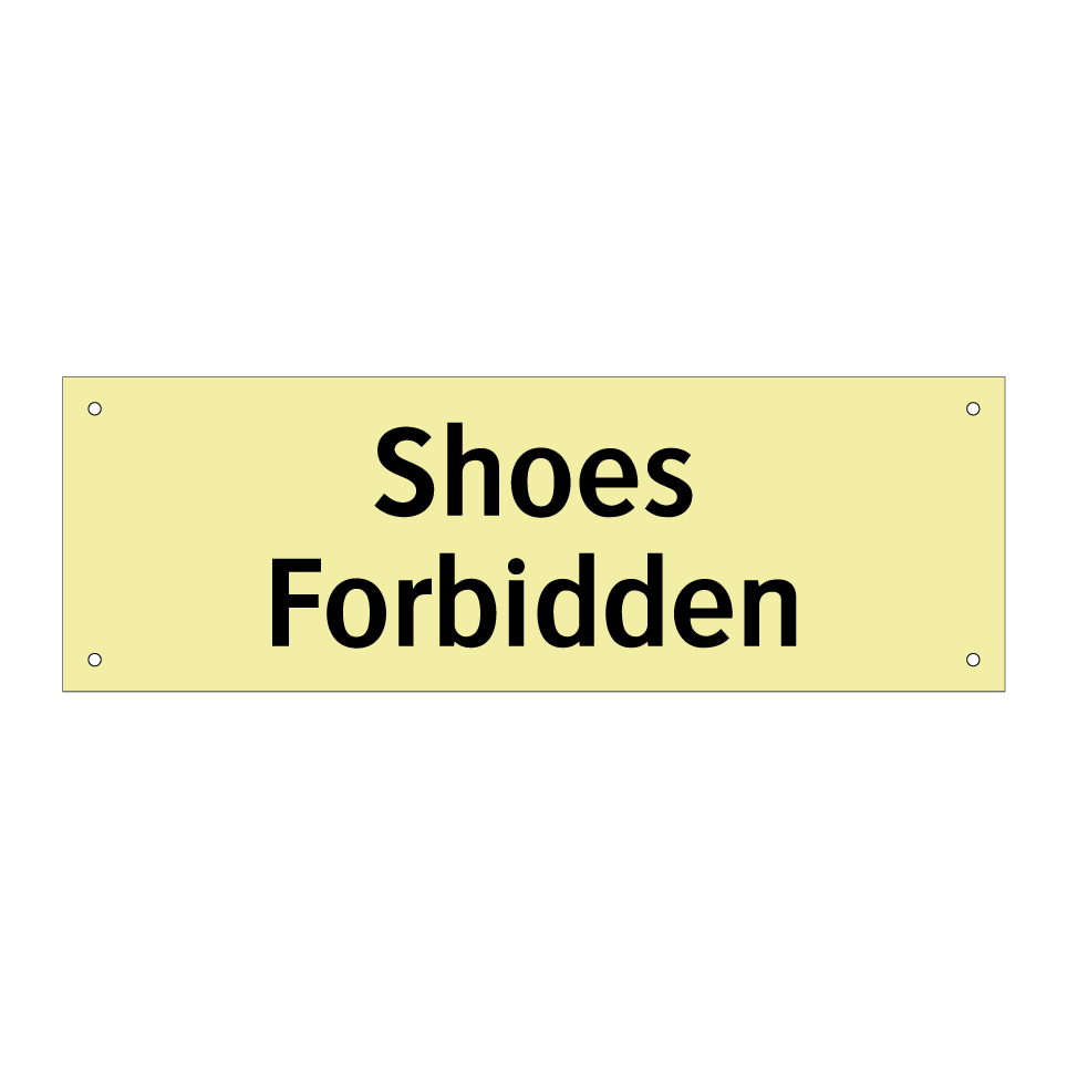Shoes Forbidden