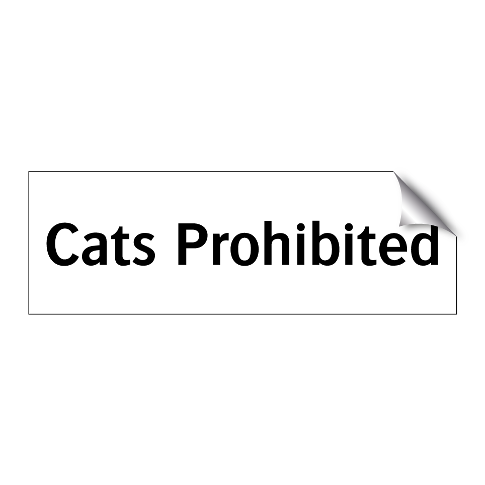 Cats Prohibited