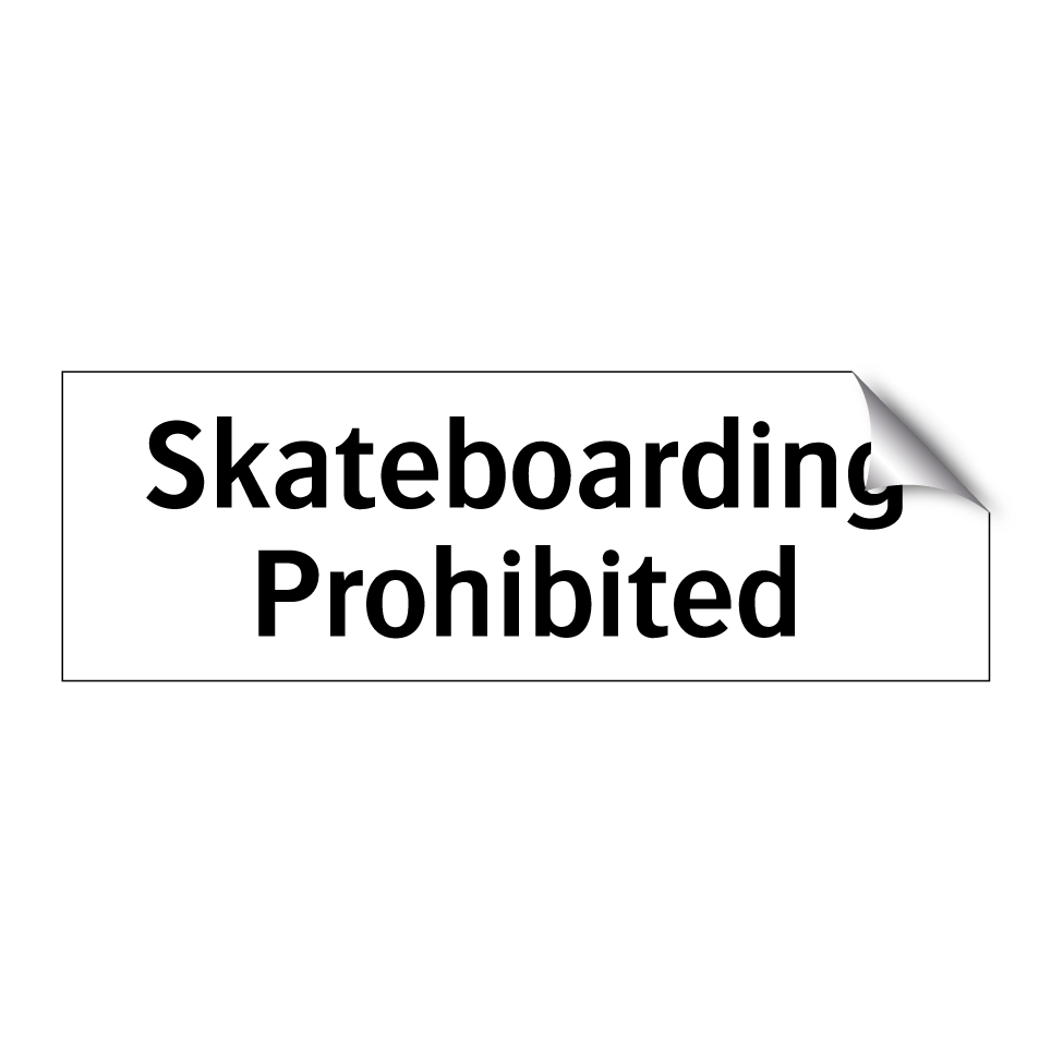 Skateboarding Prohibited