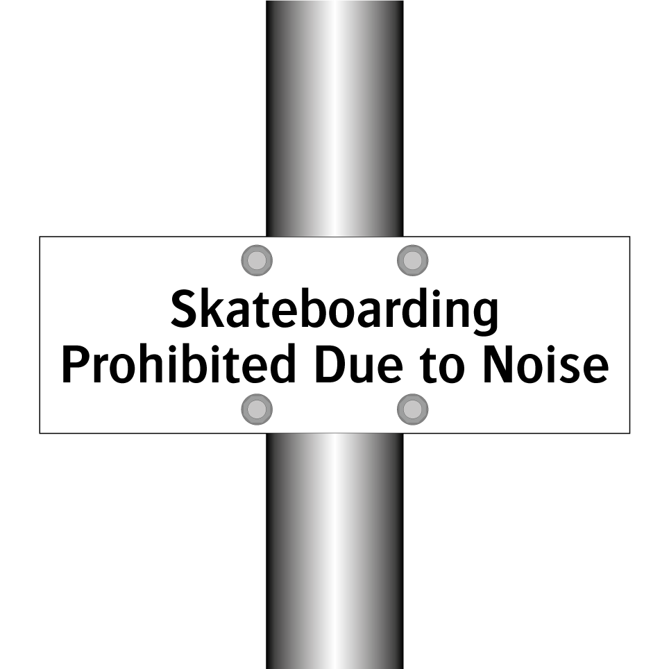 Skateboarding Prohibited Due to Noise