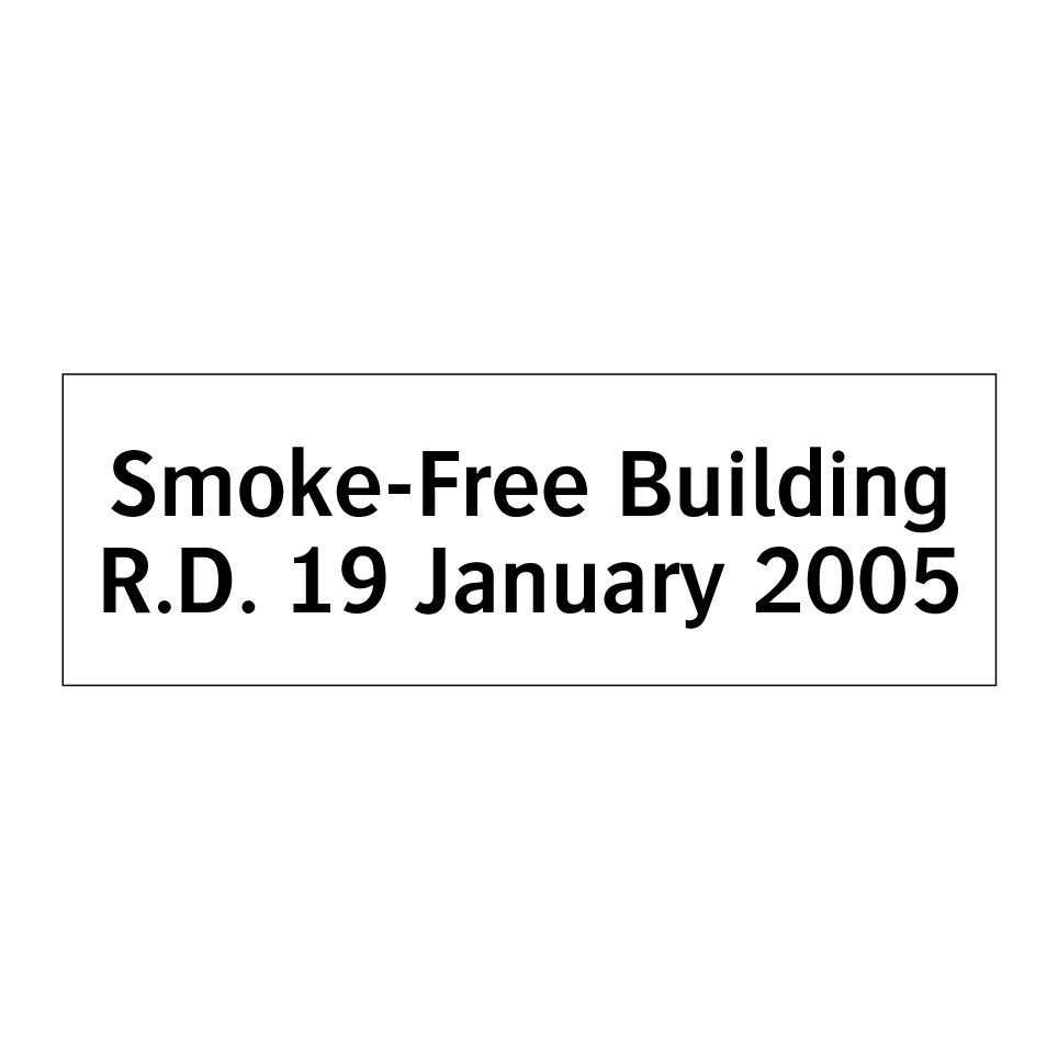 Smoke-Free Building R.D. 19 January 2005