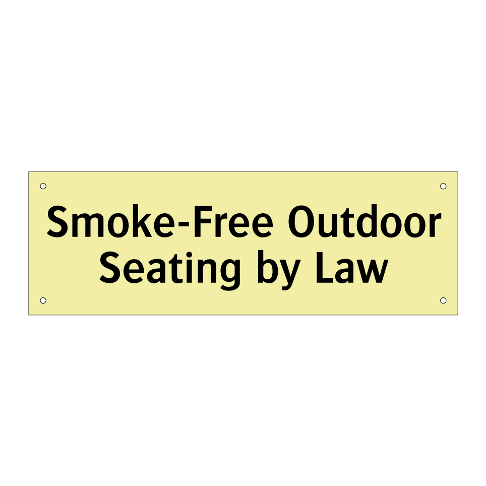 Smoke-Free Outdoor Seating by Law