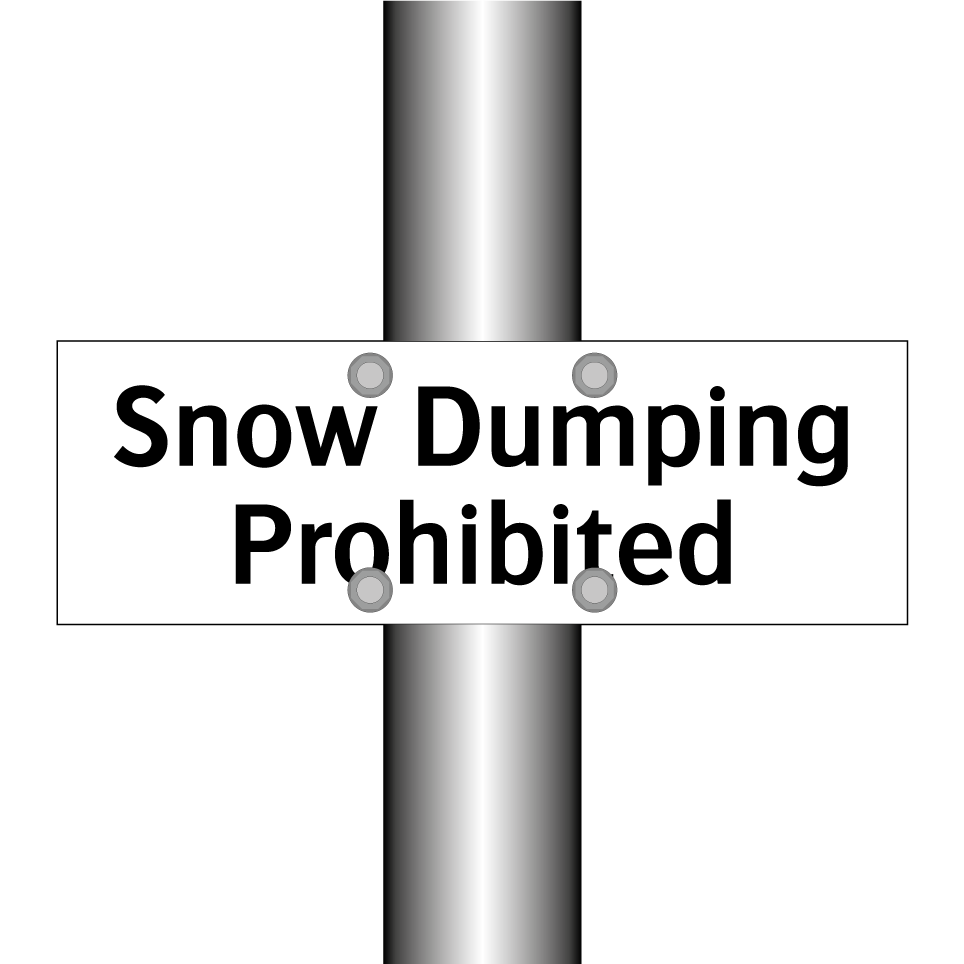 Snow Dumping Prohibited