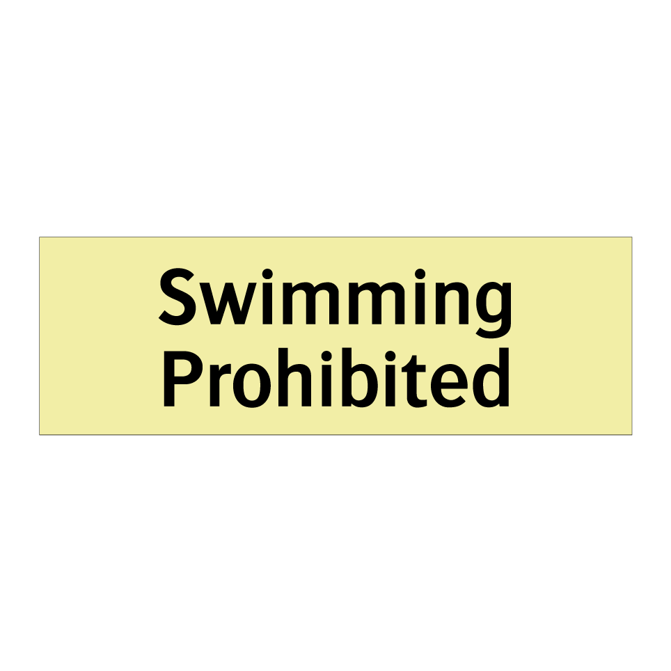 Swimming Prohibited