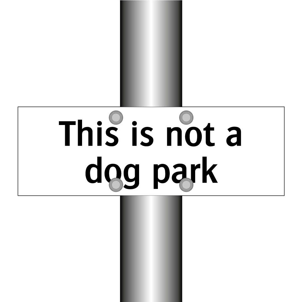 This is not a dog park