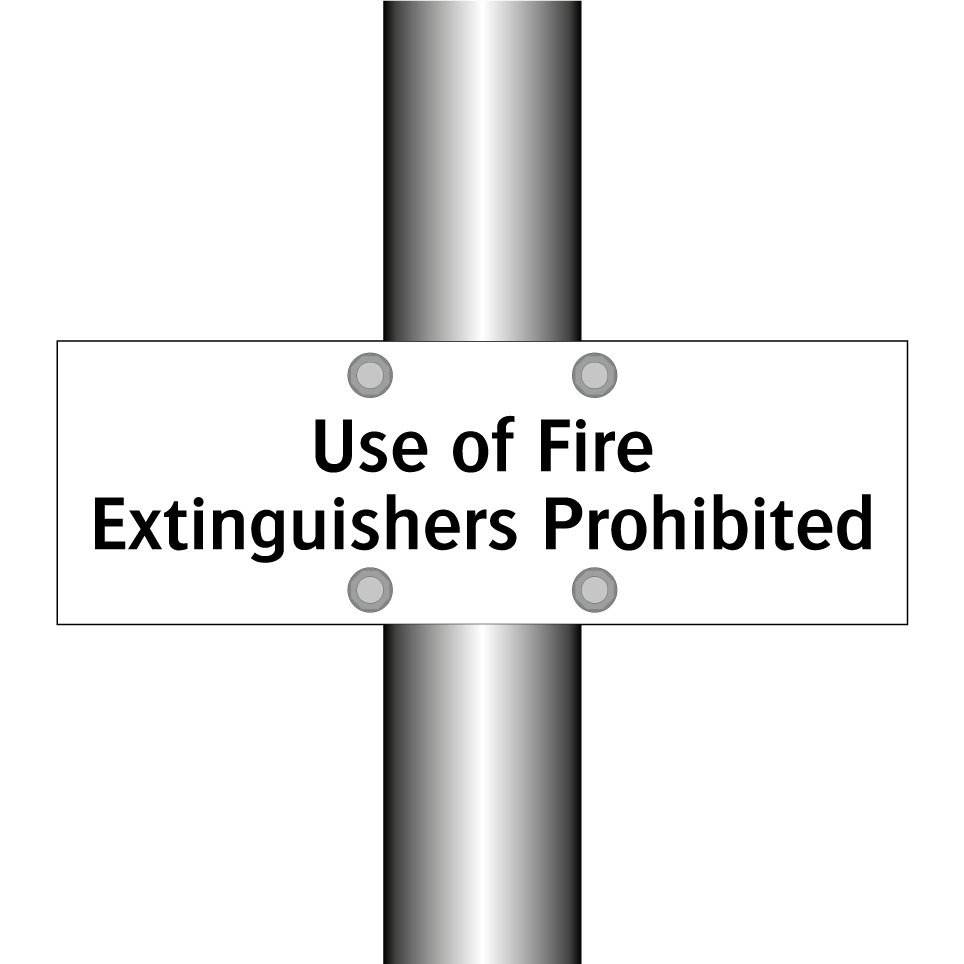 Use of Fire Extinguishers Prohibited