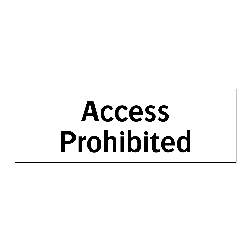 Access Prohibited