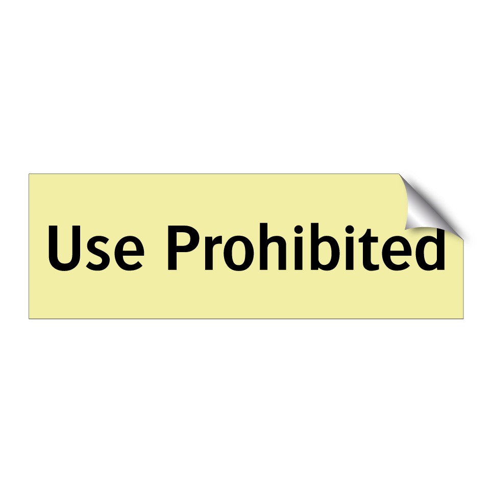 Use Prohibited