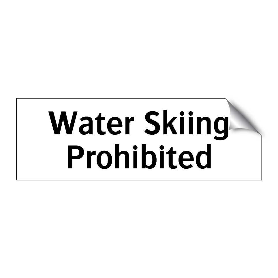 Water Skiing Prohibited