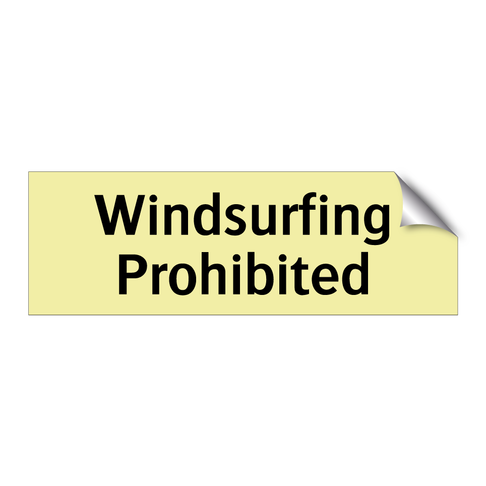 Windsurfing Prohibited