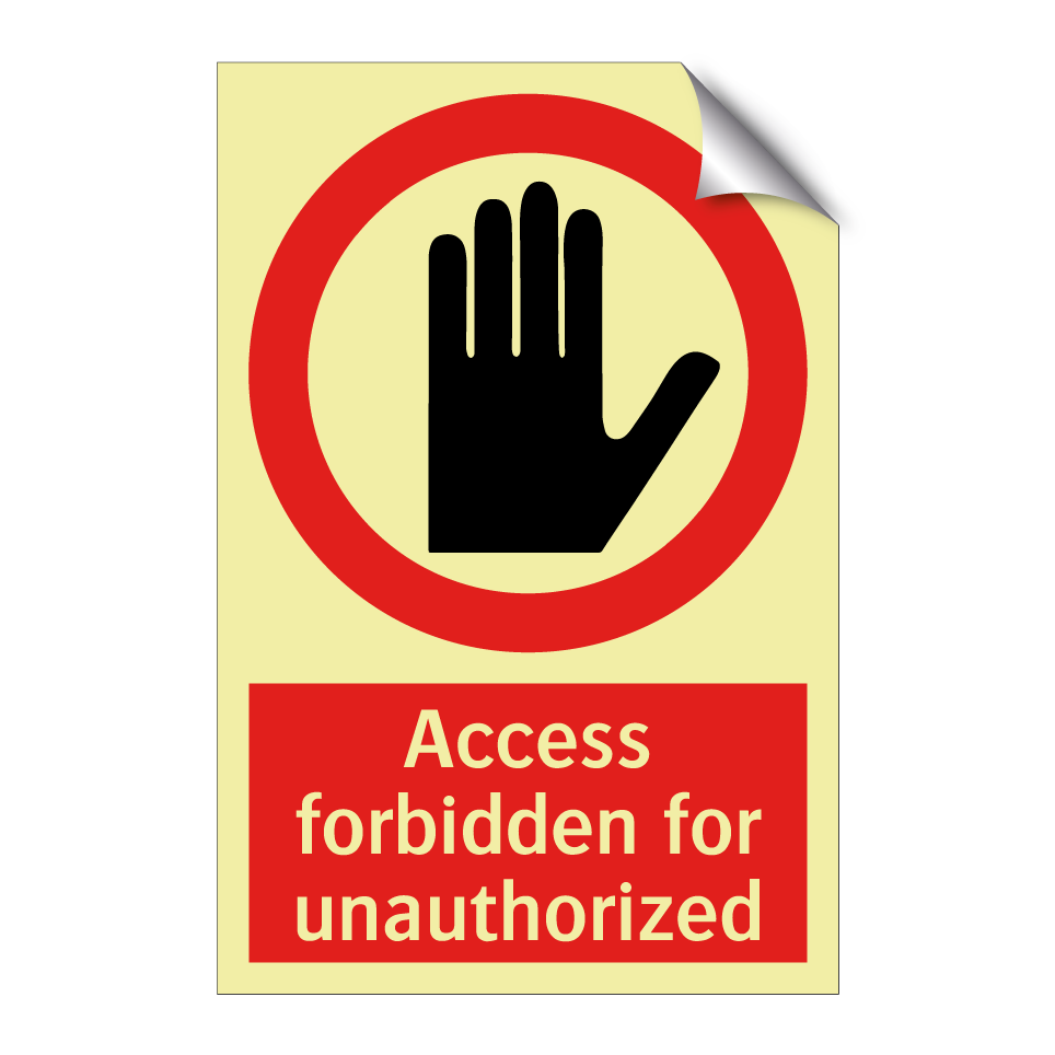 Access forbidden for unauthorized