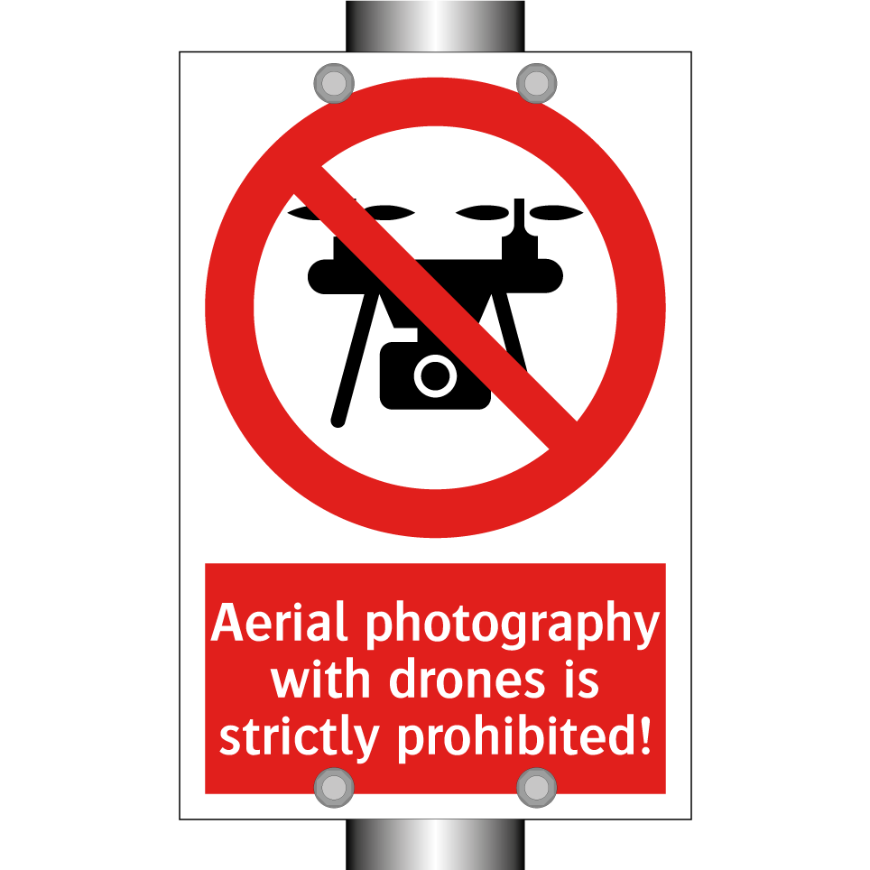 Aerial photography with drones is strictly prohibited!