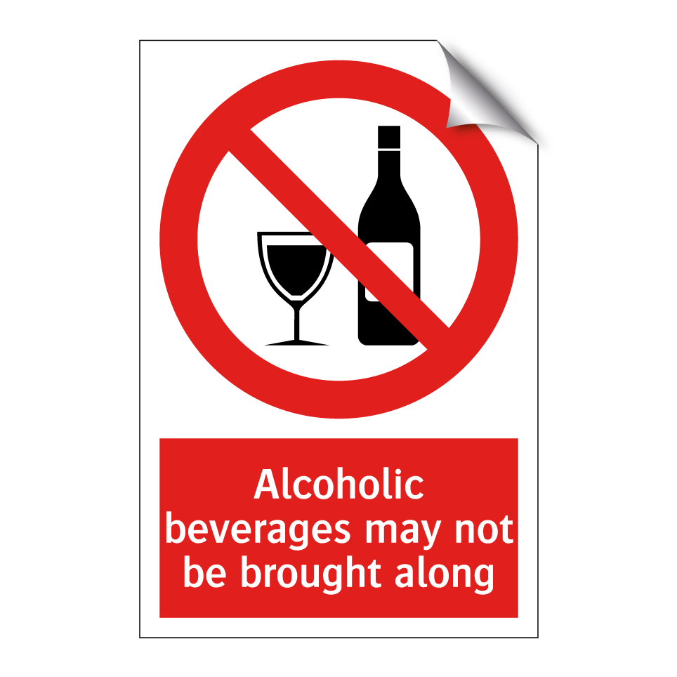 Alcoholic beverages may not be brought along