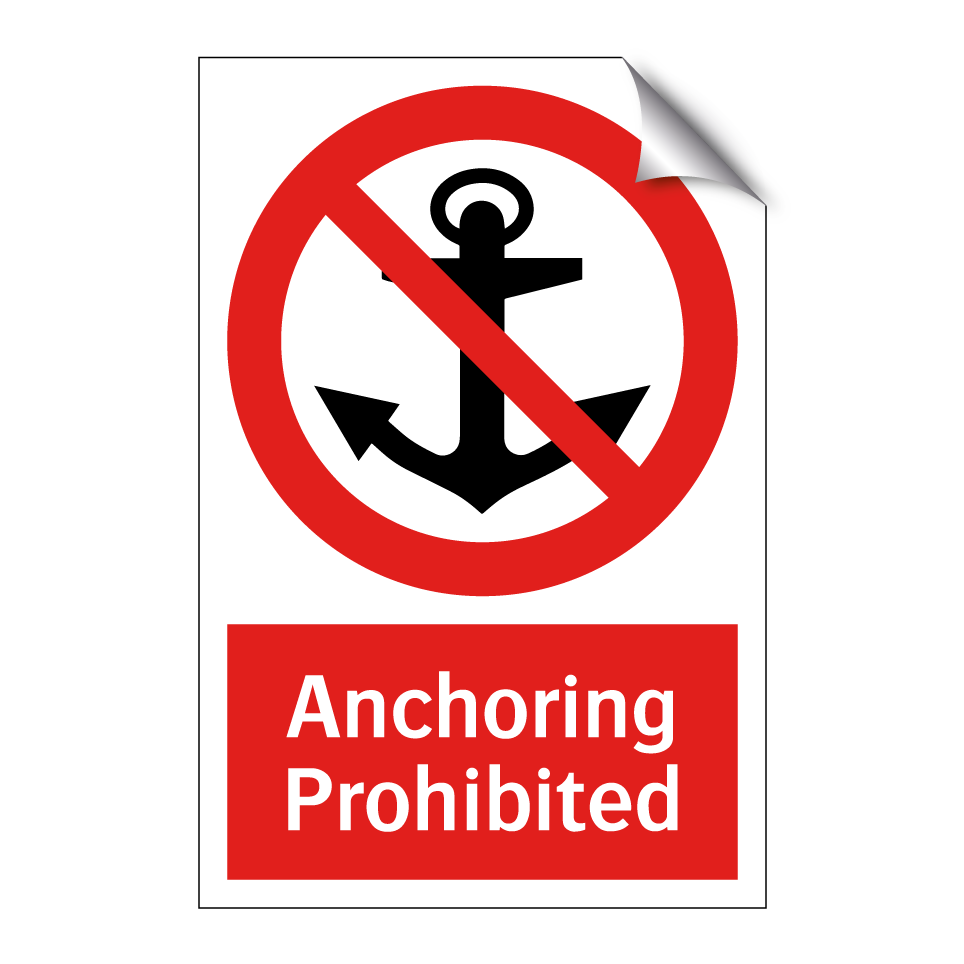 Anchoring Prohibited