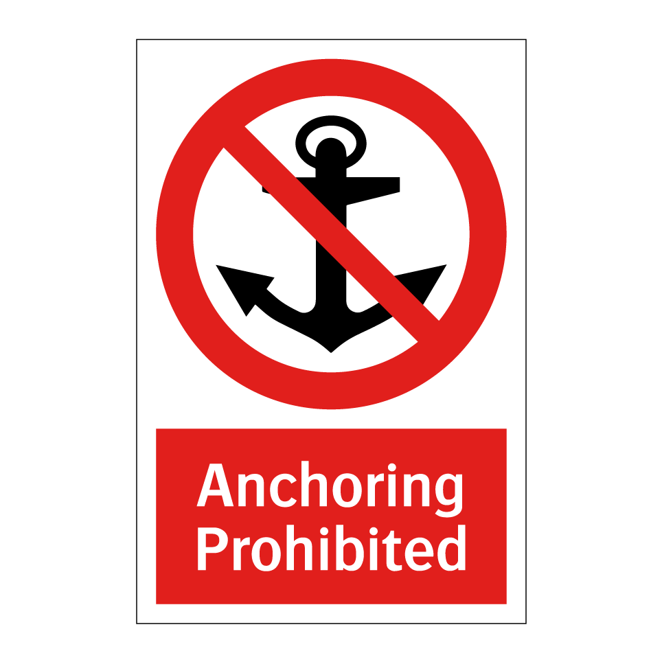 Anchoring Prohibited