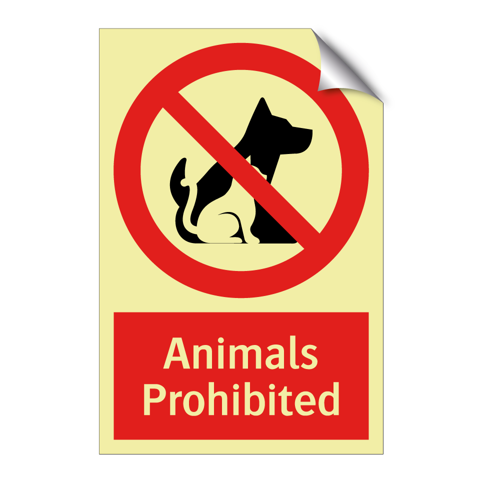 Animals Prohibited