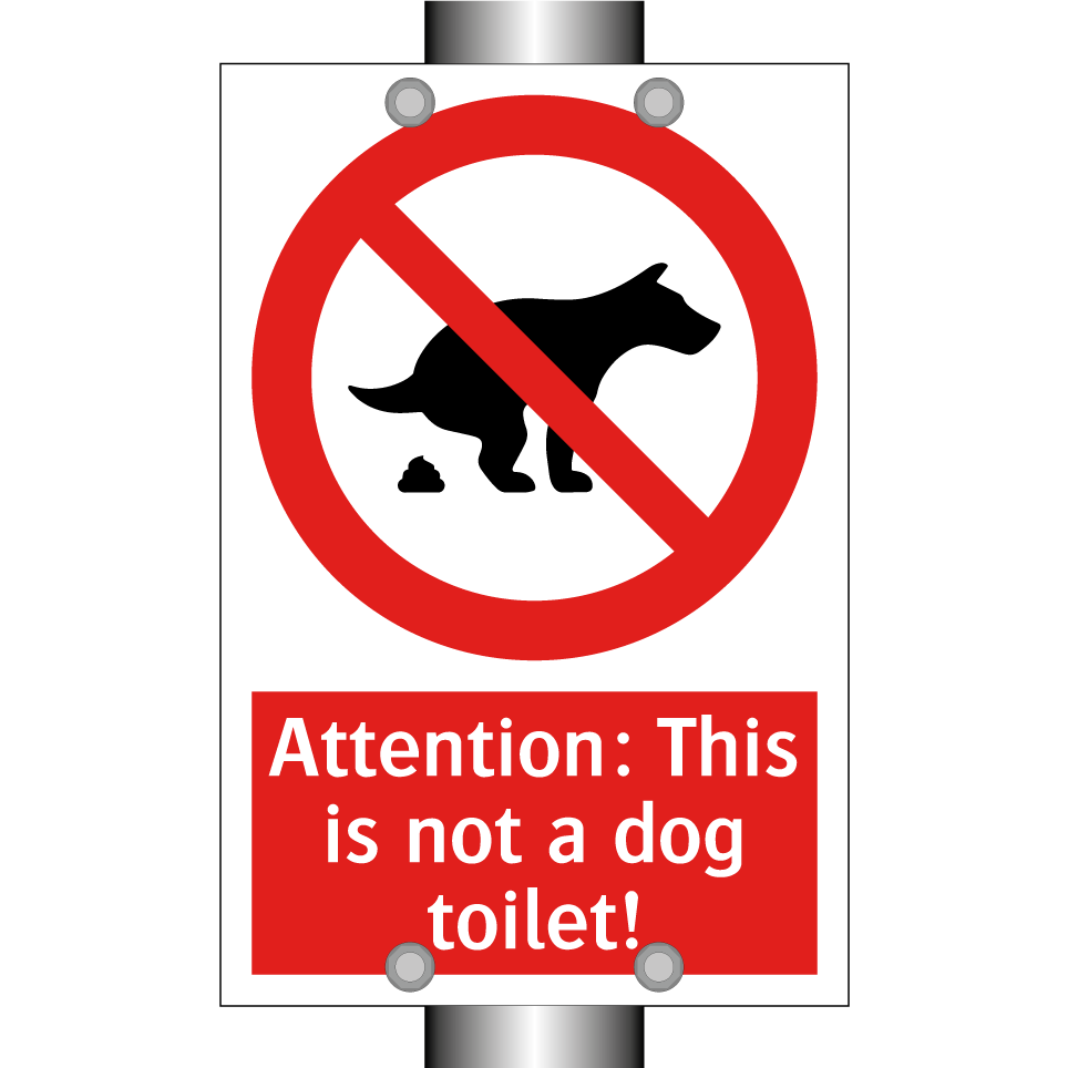 Attention: This is not a dog toilet!