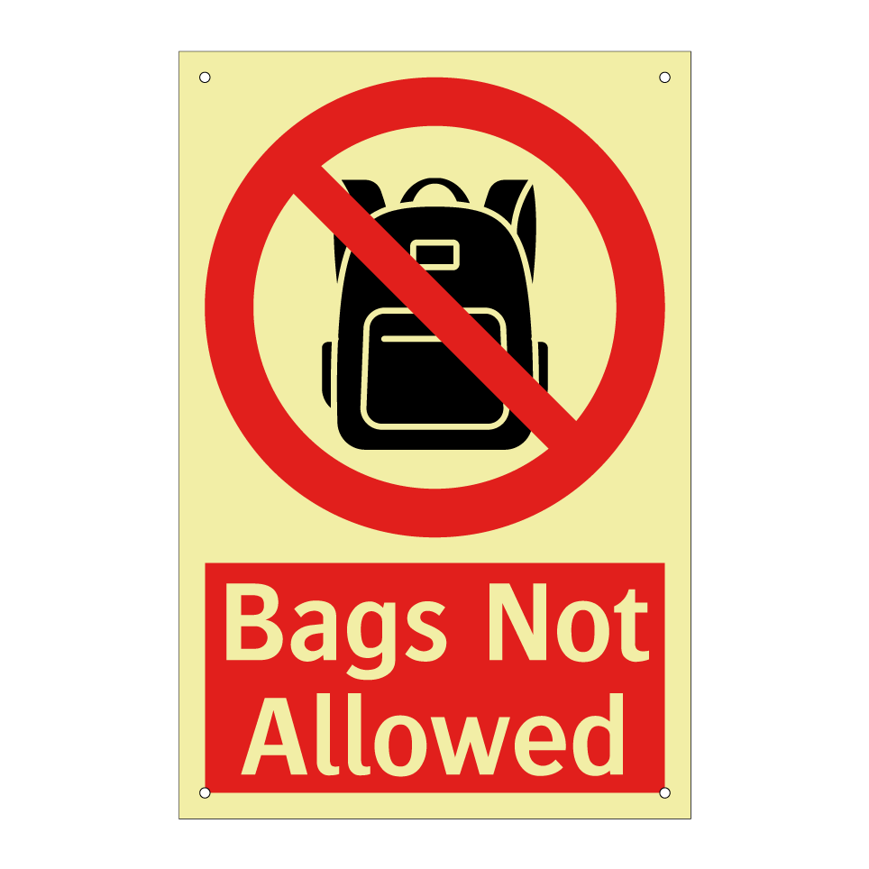Bags Not Allowed