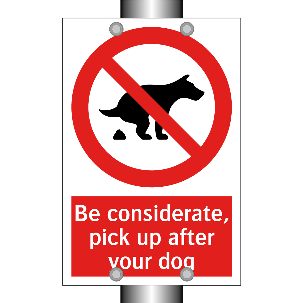 Be considerate, pick up after your dog