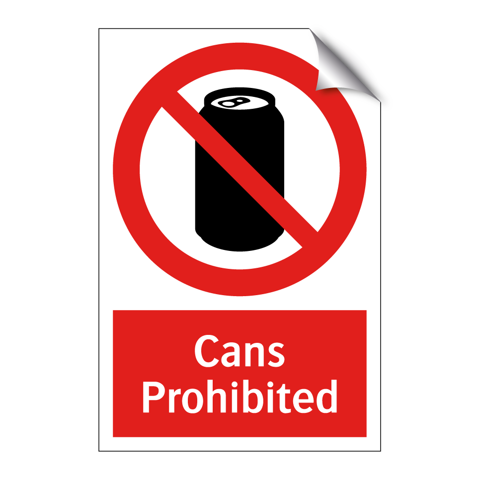 Cans Prohibited
