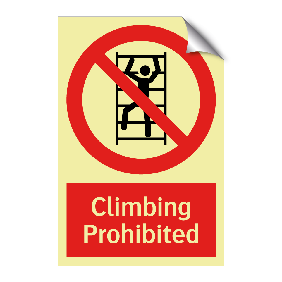 Climbing Prohibited