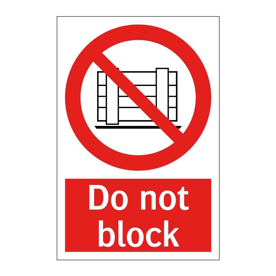 Do not block