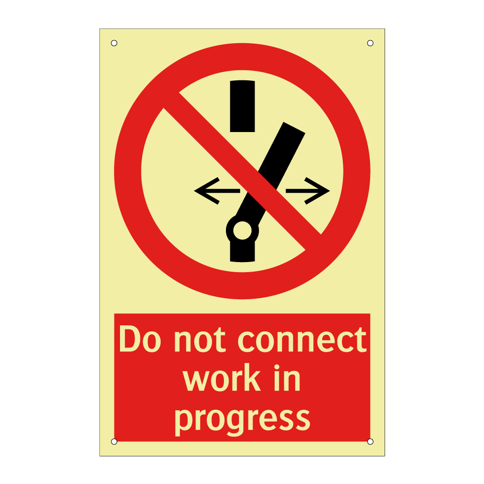 Do not connect work in progress