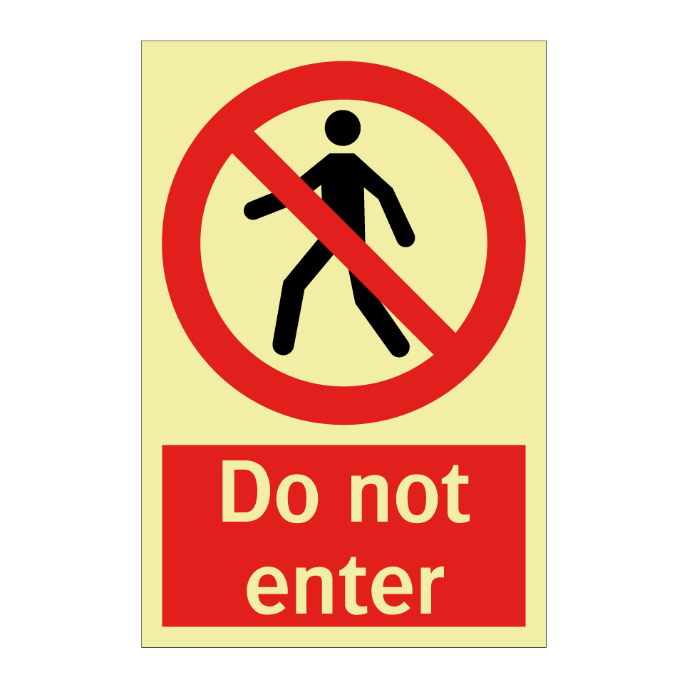 Do not enter