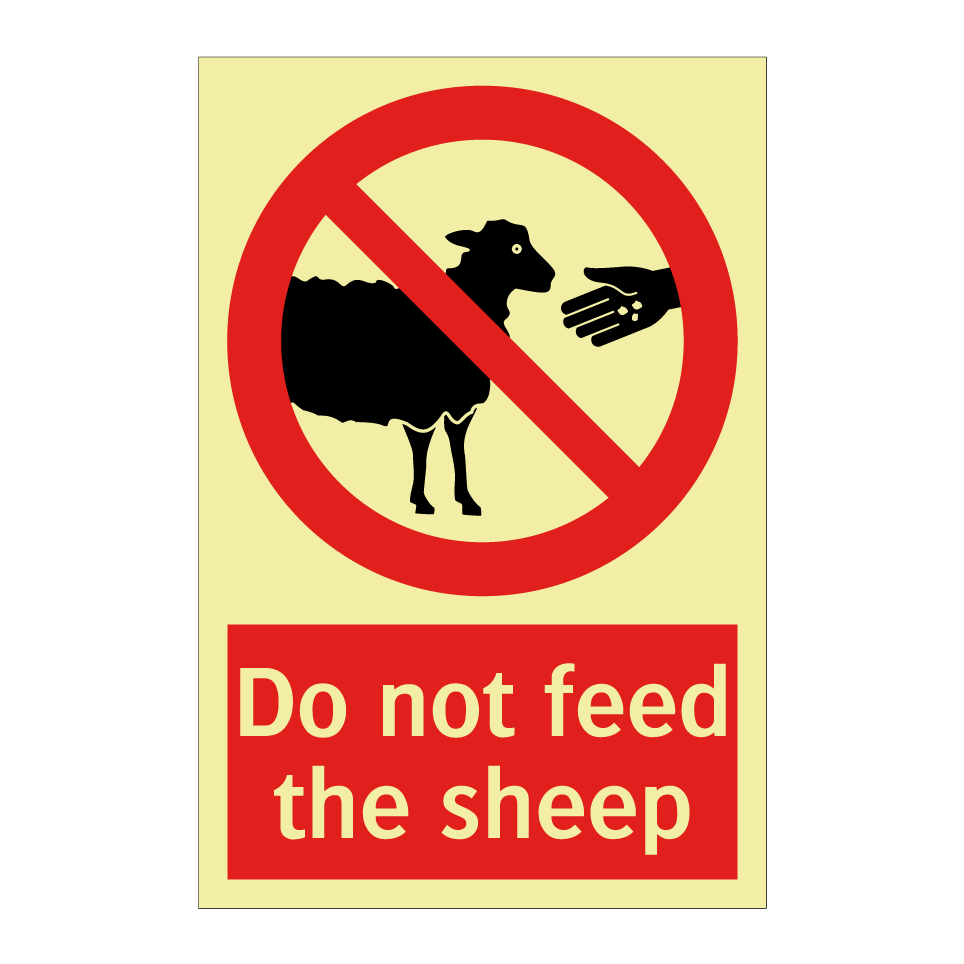 Do not feed the sheep