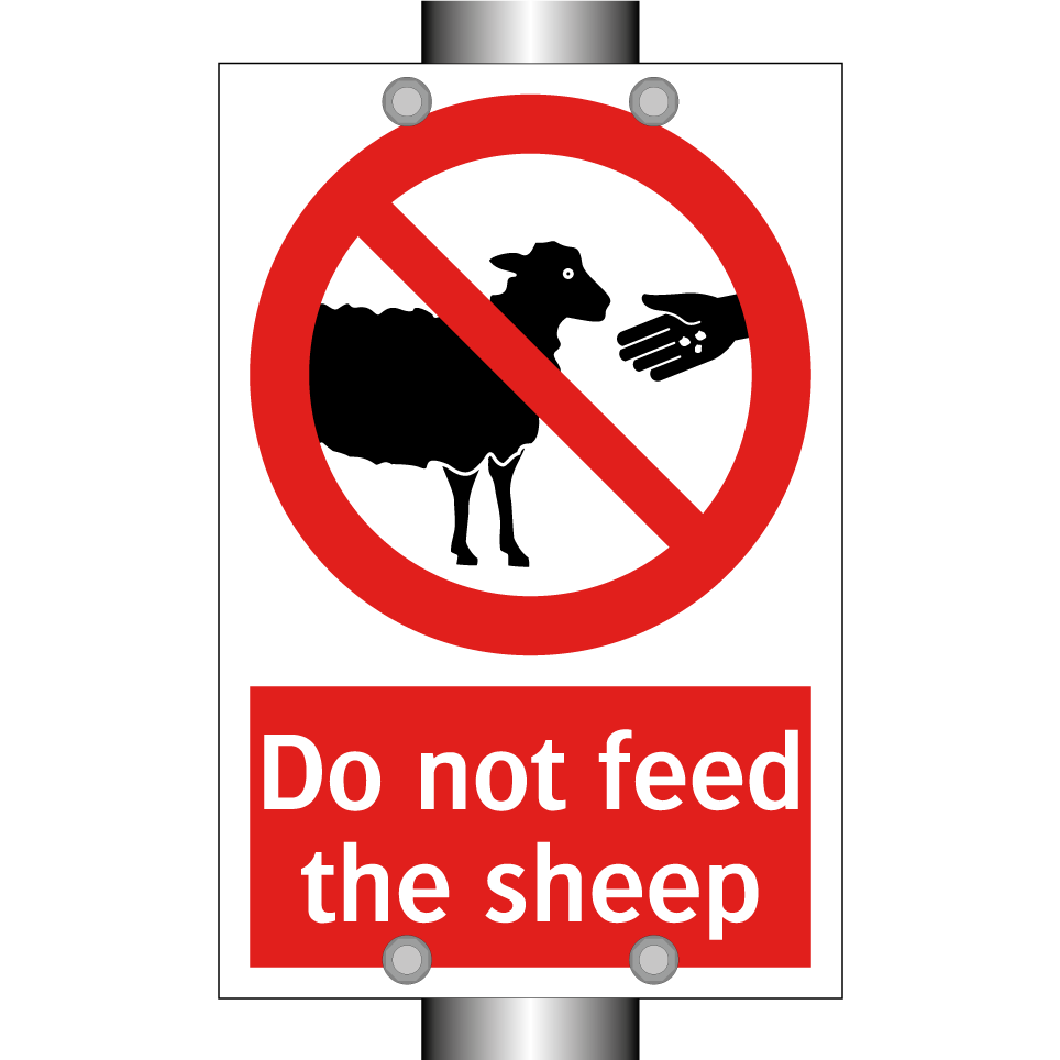 Do not feed the sheep