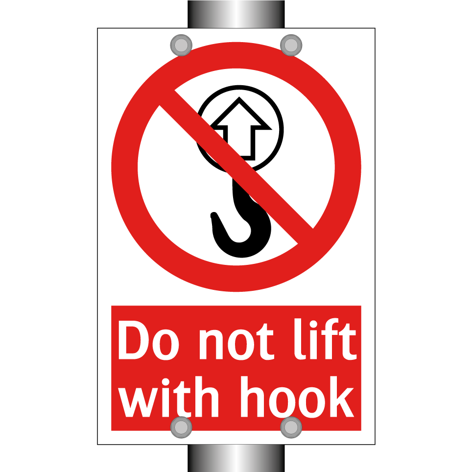 Do not lift with hook
